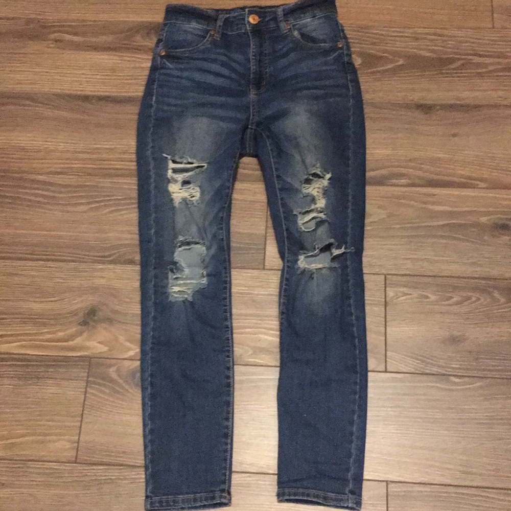 Medium-Wash High Rise Jegging
